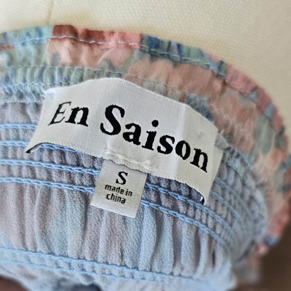En Saison | Small | Adelina Smocked Floral Tiered Midi Dress - Picture 9 of 14
